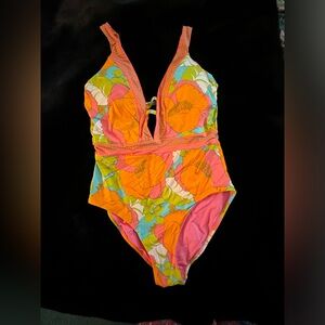 Trina Turk one piece swim suit size 12